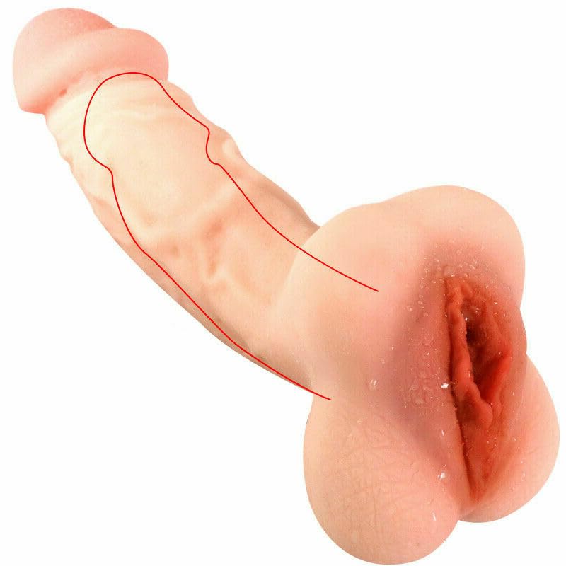 2-in-1 Dildo & Pocket Pussy - Versatile Adult Toy